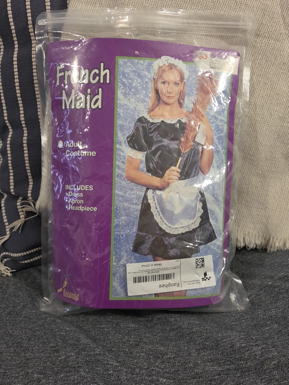 French Maid Black and White Halloween Costume